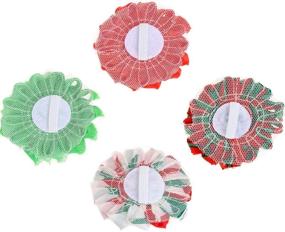 img 1 attached to 🌺 Christmas Dog Collar Flower Accessory - BoomBone Flower Charms Sliders for Holiday Dog Collars