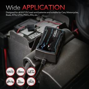 img 2 attached to 🔋 MICTUNING Intelligent Fully Automatic 6V 12V Battery Float Charger Maintainer - 750mA