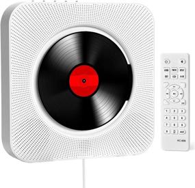 img 4 attached to 🔊 Улучшите звук в своем доме с настенным CD-плеером KC809: динамики ROADOM Bluetooth, FM-радио и ЖК-экран.