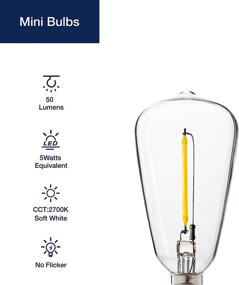 img 3 attached to 💡 Non-Dimmable String Replacement Candelabra with FLSNT Technology