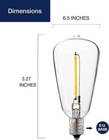 img 2 attached to 💡 Non-Dimmable String Replacement Candelabra with FLSNT Technology