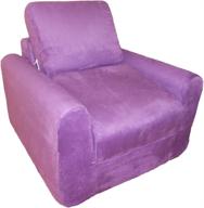 🪑 vibrant purple chair sleeper by fun furnishings логотип