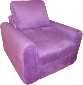 img 1 attached to 🪑 Vibrant Purple Chair Sleeper by Fun Furnishings