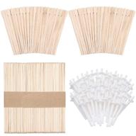 🧼 250 pieces wax applicator sticks for hair removal eyebrow wood spatulas large small wooden waxing sticks and 50 pieces nose wax applicators sticks for nose hair removal logo