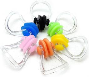 img 2 attached to 🏊 Zooshine BRBD Waterproof Silicone Nose Clip Plugs for Swimming - Set of 6 - Adults and Children Age 7+ (6 Pack)