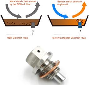 img 3 attached to 🔧 Magnetic Oil Drain Plug Jaronx M12x1.5: BMW, Ford & 12x1.5 Threaded Vehicles