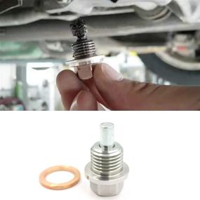 img 4 attached to 🔧 Magnetic Oil Drain Plug Jaronx M12x1.5: BMW, Ford & 12x1.5 Threaded Vehicles