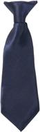 👔 solid clip-on tie for little boys - american exchange logo