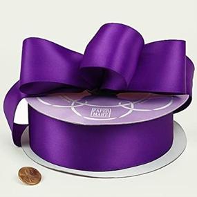 img 1 attached to 🎀 Purple Haze Deluxe Double Face Satin Ribbon, 1-1/2 inches X 50 Yards