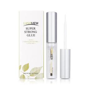 img 4 attached to LASHVIEW Eyelash Glue - Clear Adhesive for False Lashes, Waterproof & Latex-Free, Sensitive Glue for Strong Hold - 5g