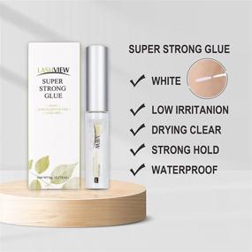 img 3 attached to LASHVIEW Eyelash Glue - Clear Adhesive for False Lashes, Waterproof & Latex-Free, Sensitive Glue for Strong Hold - 5g