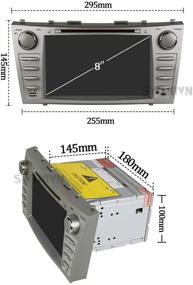 img 3 attached to 🚗 Автомагнитола SWTNVIN Camry: Android 10.0 Двойной Дин 8-дюймовый сенсорный мультимедийный приемник - Bluetooth, GPS, радио, DVD-плеер - 2007-2011, 2 ГБ + 16 ГБ