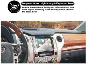 img 3 attached to 2020 2021 Toyota Tundra 8 Inch SATIS Screen Protector: Anti-Scratch, Bubble Free, 9H Hardness Tempered Glass