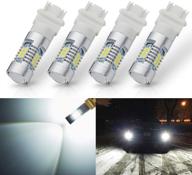 antline extremely bright 3157 led bulbs - 1260 lumens, white - pack of 4 for car backup, brake, tail, turn signal lights logo