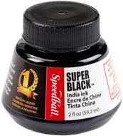 🖤 высокопроизводительные чернила speedball super black india ink - 2 унции логотип