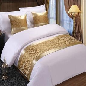 img 1 attached to Twelve Champagne Bedspreads Decorations 19 7X82 7In