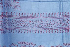 img 2 attached to Cotton Printed Mantra Prayer Bohemian Scarves & Wraps: Trendy Women's Accessories