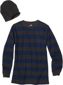 img 1 attached to 🧥 Southpole Stripe Thermal Jacket Beanie: Fashionable Boys' Clothing for the Colder Seasons