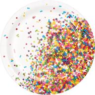 confetti sprinkles dessert plates 24 logo