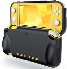 img 4 attached to 🎮 JETech Protective Case for Nintendo Switch Lite 2019: A Durable Grip Cover with Shock-Absorption and Anti-Scratch Design in Black
