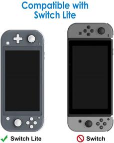 img 3 attached to 🎮 JETech Protective Case for Nintendo Switch Lite 2019: A Durable Grip Cover with Shock-Absorption and Anti-Scratch Design in Black