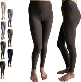 img 4 attached to 👖 POPINJAY Workout Leggings in Charcoal Heather - Girls' Clothing and Leggings