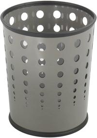 img 2 attached to 🗑️ Safco Bubble Wastebasket: 6-Gallon Gray Trash Can with 9740GR Design