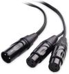 cable matters xlr splitter cable, male to dual female xlr y cable - 18 inches logo