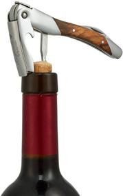 img 1 attached to 🍷 Professional Waiter's Corkscrew with Olive Wood Handle - Laguiole By FlyingColors Wine Opener Set in Wooden Gift Box. Sommelier Knife, Corkscrew, Foil Cutter, and Bottle Opener.