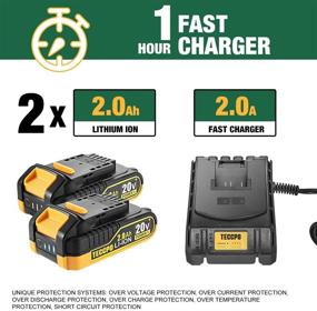 img 1 attached to Powerful Brushless 2X2000MAh Batteries: Enhanced Performance with 2 Variable Accessories