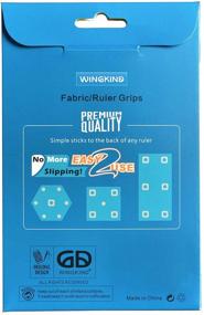 img 2 attached to 🔒 Wingkind Non-Slip Grips 96-Piece Pack for Quilting Rulers & Templates - Enhance Precision & Control