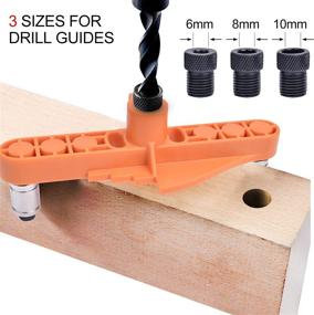 img 1 attached to 🪚 VIGRUE Dowel Jig Kit - Center Scriber Line Offset System, Wood Doweling Hole Drill Guide Tool for Straight Holes Working, Woodworking Drilling and Marking