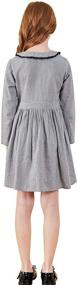 img 2 attached to 👗 SOLOCOTE Spring Dresses with Sleeves and Collar: Girls' Clothing Options