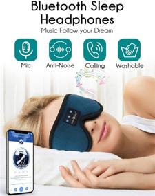 img 3 attached to LC-Dolida Sleeping Headphones Bluetooth Eye Mask