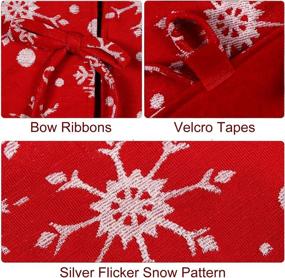 img 1 attached to 🎄 YIZCO Snowflake Christmas Tree Skirt - 48 inches Double Layers: Elegant & Festive Holiday Decorations