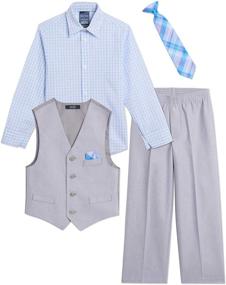 img 2 attached to 👔 Nautica Toddler Boys' Clothing Set: 4 Piece Dress Shirt Ensemble