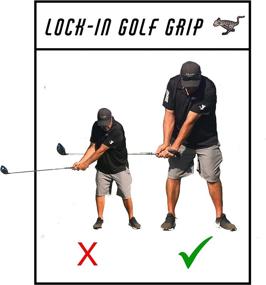 img 1 attached to 🏌️ Golf Swing Aids: Lock-in Golf Grip V3.0 - Training Aid for Improved Golf Grip, Wrist Hinge, and Swing Technique