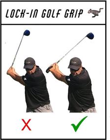 img 2 attached to 🏌️ Golf Swing Aids: Lock-in Golf Grip V3.0 - Training Aid for Improved Golf Grip, Wrist Hinge, and Swing Technique