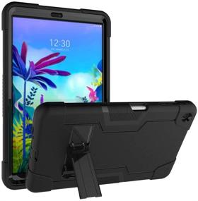 img 4 attached to 📱 LG G Pad 5 10.1 inch Tablet Case - Cherry Kids Friendly Hybrid Shockproof Armor Defender Rugged Protective Cover for LG G Pad 5 10.1 inch 2019 (Black/Black)