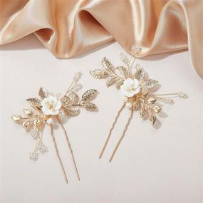 img 1 attached to SWEETV Bridal Accessories Wedding Flowers