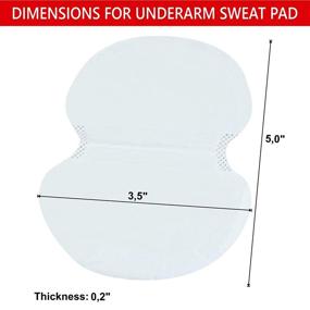 img 2 attached to Premium Hoovy Underarm Sweat Pads - Sweat & Odor Protection for Men & Women, Absorbent Cover Pads for Sweaty Armpits - Suitable for Polo Shirts, Undershirts, and Blouses - Pack of 30 (15 pairs) - 1 Pack