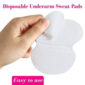 img 3 attached to Premium Hoovy Underarm Sweat Pads - Sweat & Odor Protection for Men & Women, Absorbent Cover Pads for Sweaty Armpits - Suitable for Polo Shirts, Undershirts, and Blouses - Pack of 30 (15 pairs) - 1 Pack