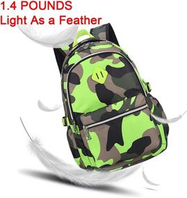 img 1 attached to OuTrade Backpack Daypack Camouflage Girls Camouflage