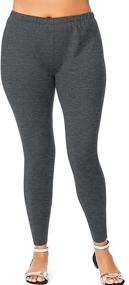 img 1 attached to 👖 Just My Size Women's Plus-Size Stretch Jersey Legging: Perfect Fit for Curvy Women