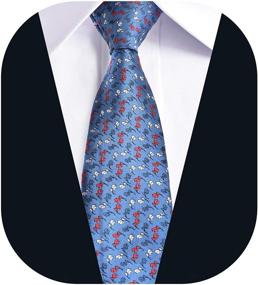 img 1 attached to Pattern Paisley Necktie Business CROATTA