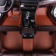 muchkey car floor mats fit for land rover range rover 4-seats 2014-2017 (extended version interior accessories logo