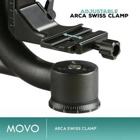 img 1 attached to 📸 Movo GH800 Carbon Fiber Professional Gimbal Tripod Head - Arca-Swiss Quick-Release Plate - Ideal for Outdoor Bird/Wildlife Photography