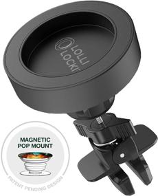 img 4 attached to 🧲 Adjustable Magnetic Socket Car Mount for Pop Out Phone Holders - Wobble-Free Design by EZ Dock Magnet System - Patent Pending