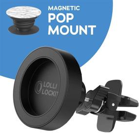 img 2 attached to 🧲 Adjustable Magnetic Socket Car Mount for Pop Out Phone Holders - Wobble-Free Design by EZ Dock Magnet System - Patent Pending