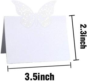 img 3 attached to 50 Pcs Wedding Seating Folding Butterfly